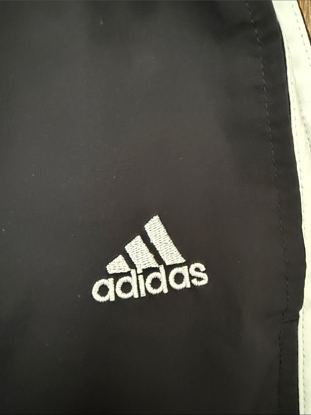 Adidas Black Track Pants with White Side Stripes, Size XS - Picture 2 of 9